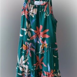 The Children's Place Green Floral Dress